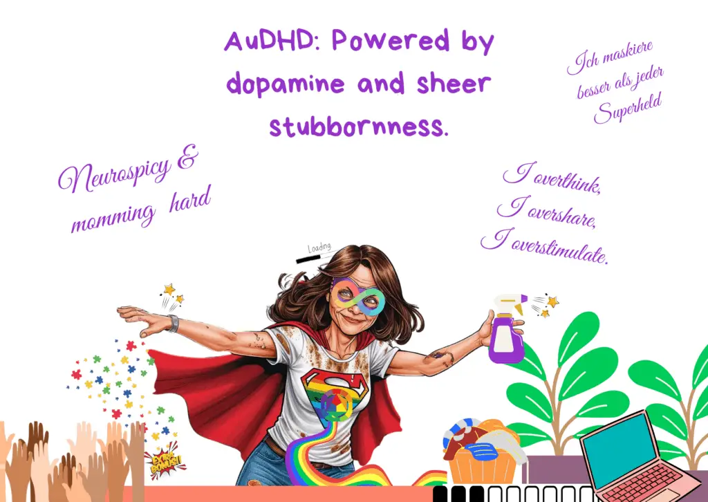 ADHS bei Müttern Autismus und Mutterschaft AUDHS Alltag ADHS hormonelle Veränderungen Perimenopause und Neurodivergenz Reizüberflutung Autismus Schwangerschaft mit ADHS Hormonchaos ADHS Frau Tipps für neurodivergente Mamas ADHS Symptome bei Frauen